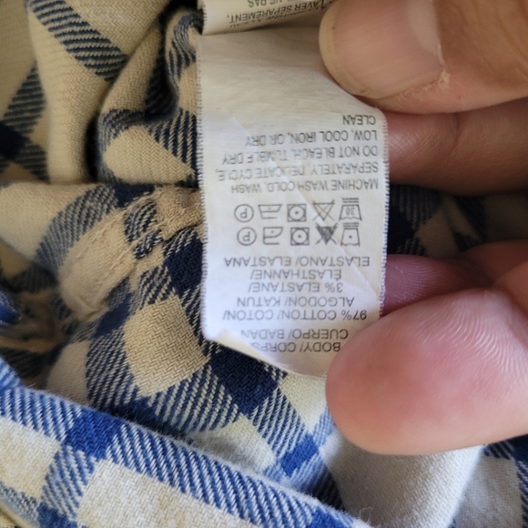 Lucky Brand Mens Flannel Pearl Snap Shirt Size XXL Western Plaid Long Sleeve - Picture 7 of 8